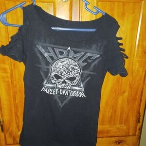 Harley-Davidson Black Graphic Women's Tee